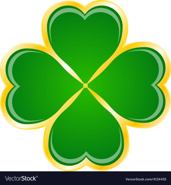 Четырехлистный Клевер вектор