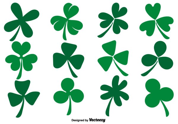 Лист клевера силуэт