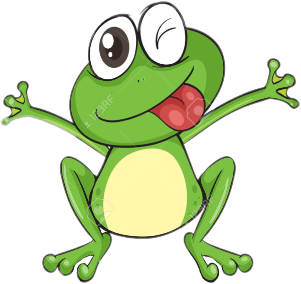 Цветные лягушки вектор