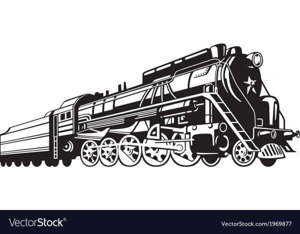 Паровоз вектор