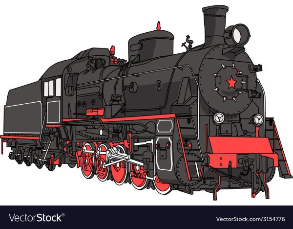 Паровоз-тепловоз-электровоз вектор