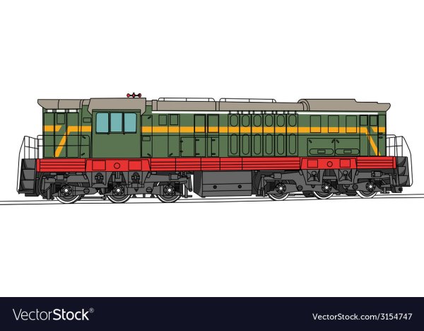 Тепловоз вектор