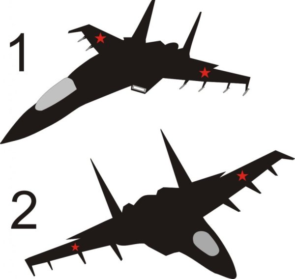 Самолет Су 27 вектор