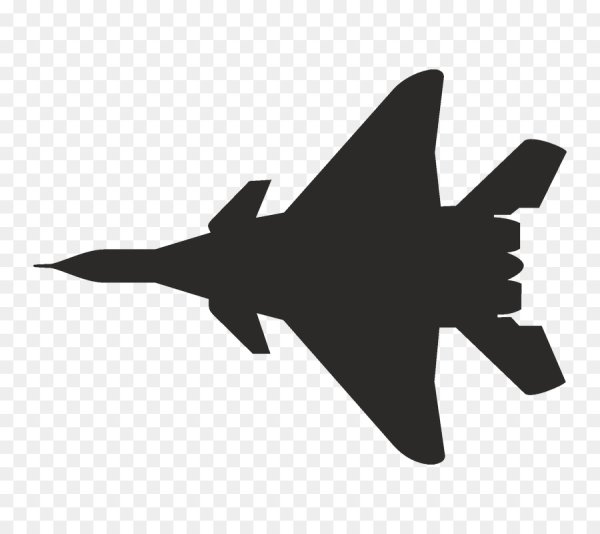 Силуэт самолета миг-29