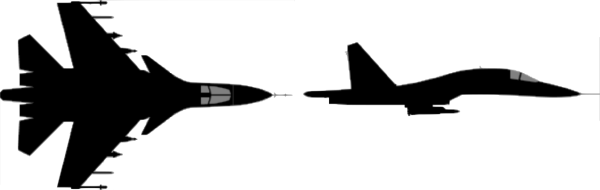 Самолет Су 27 вектор