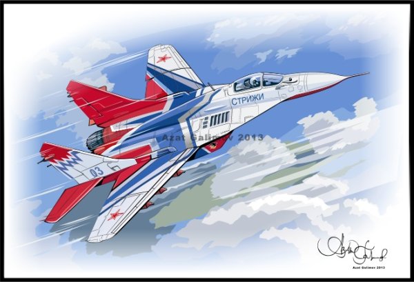 Самолет Стриж рисунок