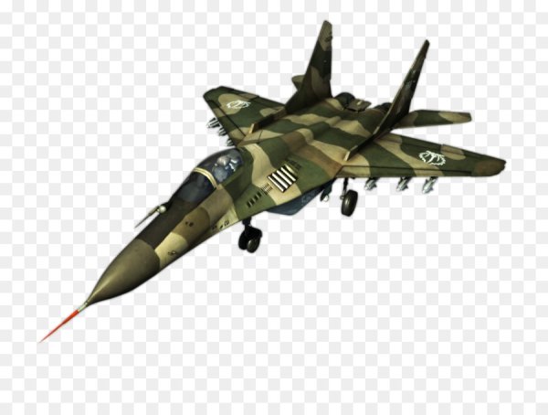 Истребитель на белом фоне