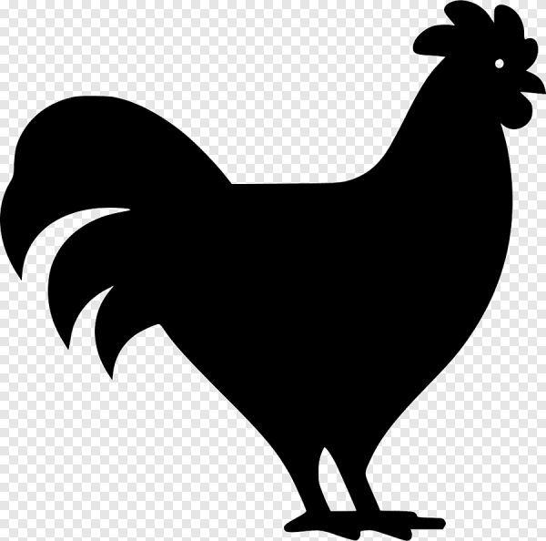 Петушок силуэт