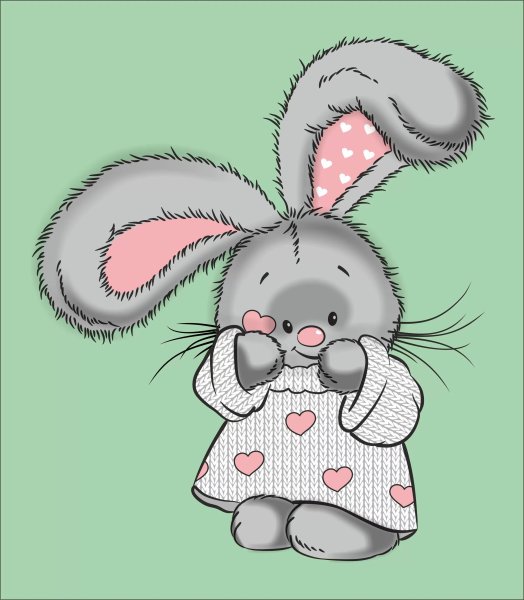 Зайчик иллюстрация