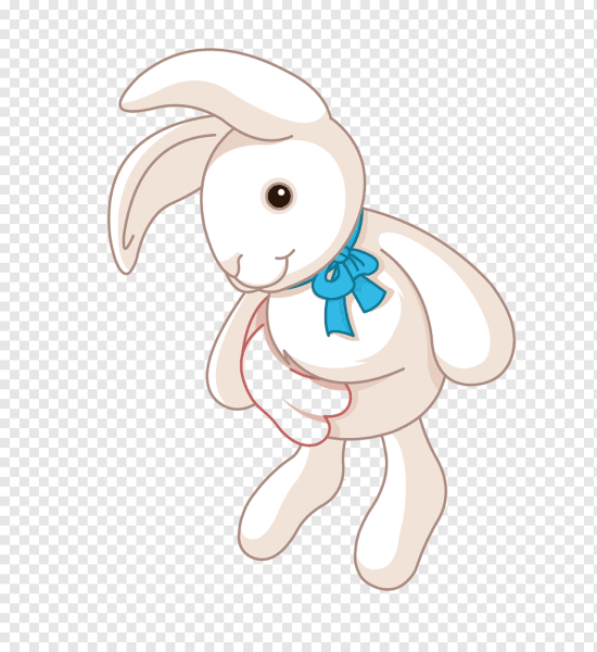 Плюшевый заяц вектор