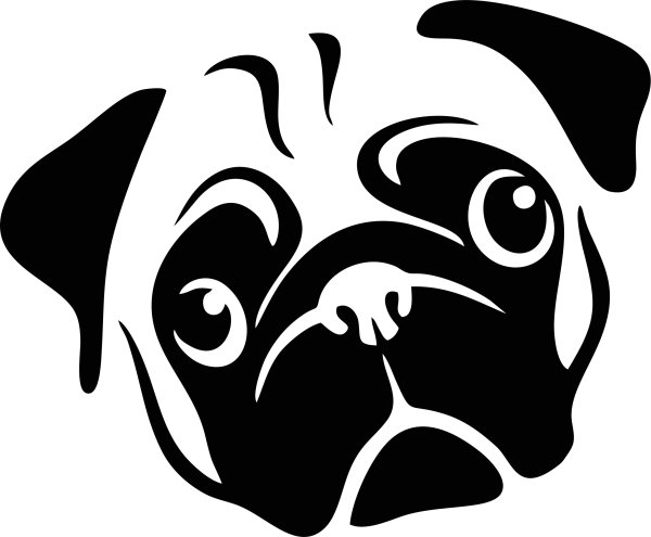 Стилизованная морда собаки