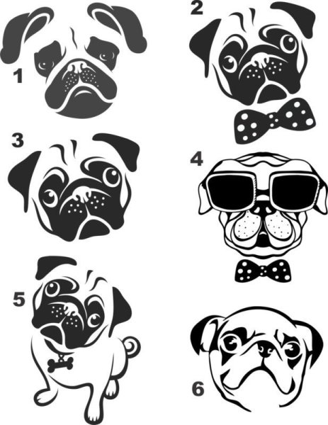 Мопс стилизация