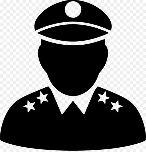 Силуэт полицейского