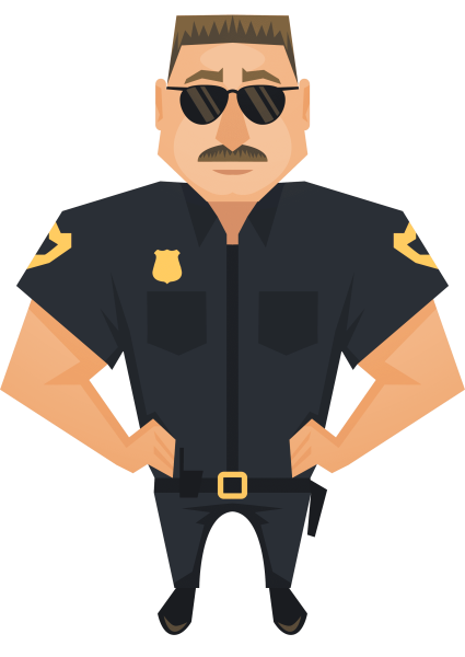 Векторный милиционер