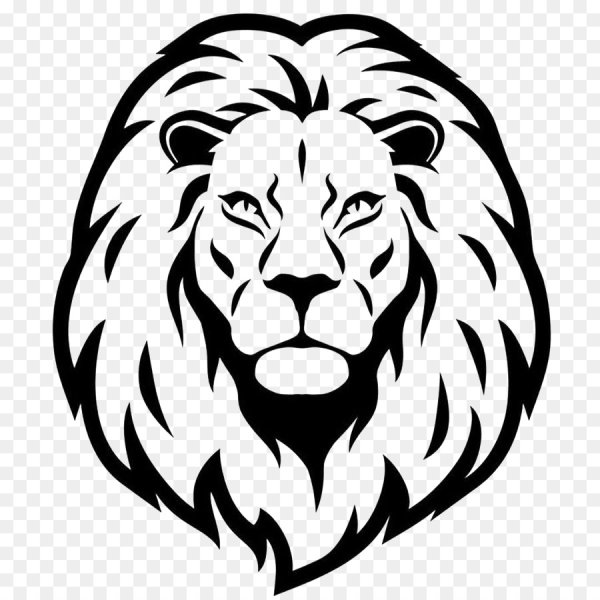 Голова Льва контур