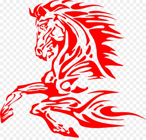 Векторное изображение коня