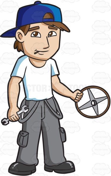 Автослесарь нарисованный