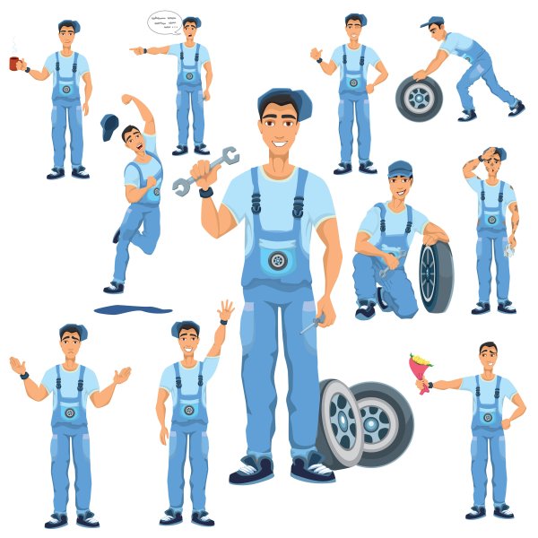 Ученик автослесаря рисунок