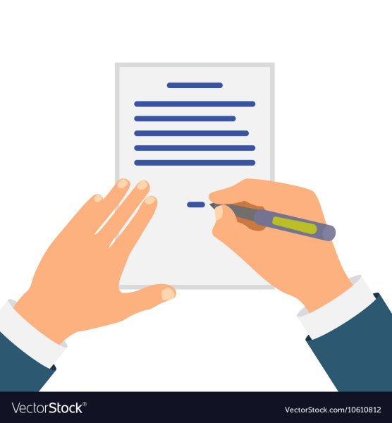 Заключение контракта иллюстрация