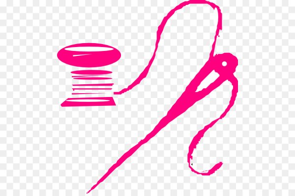 Иголка с ниткой вектор