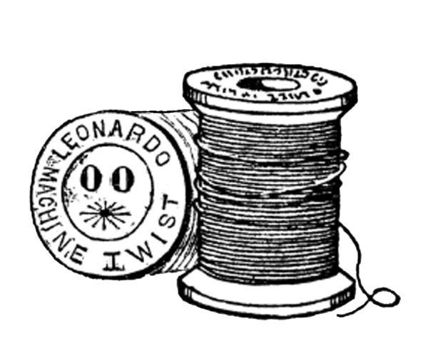 Нитки черно белые