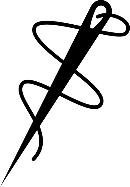 Иголка с ниткой логотип