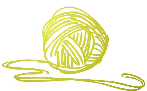 Клубок пряжи вектор