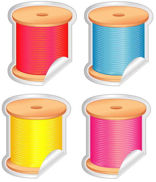 Векторные катушка с нитками