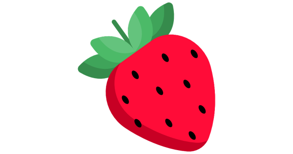 Клубника значок