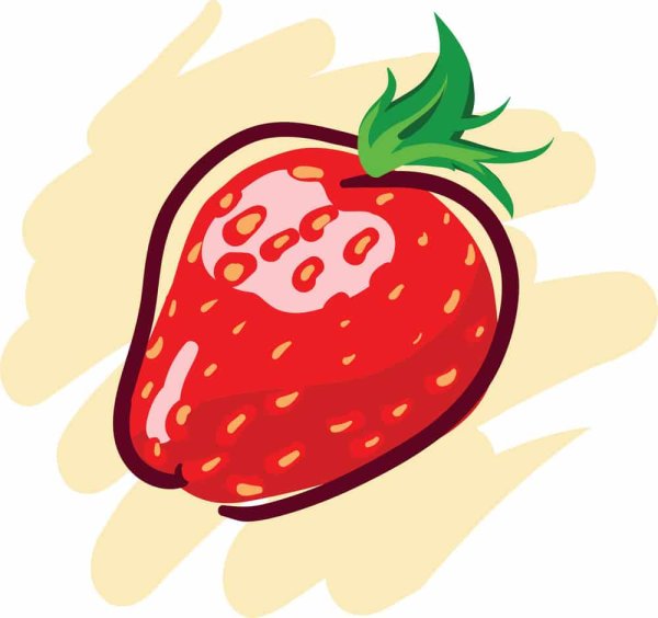 Векторная клубника