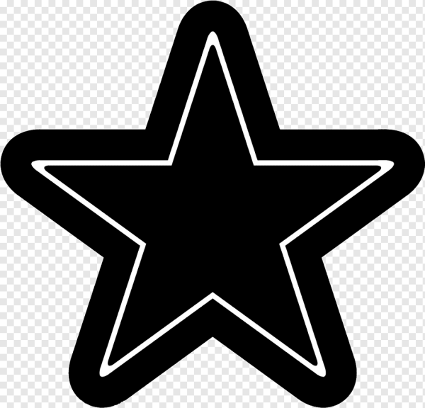 Пятиконечная звезда вектор контур