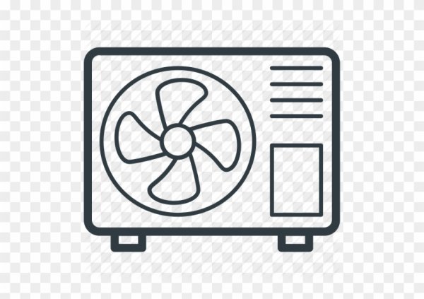 Наружный блок кондиционера вектор