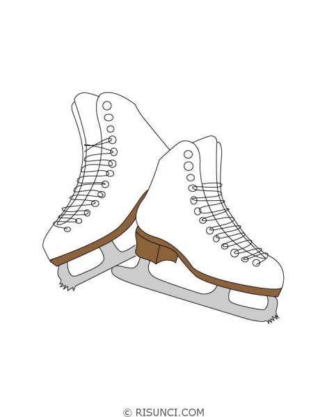 Коньки раскраска