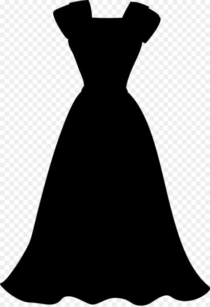 Черное платье а силуэта