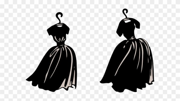 Векторное платье на вешалке