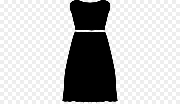 Мультяшное черное платье