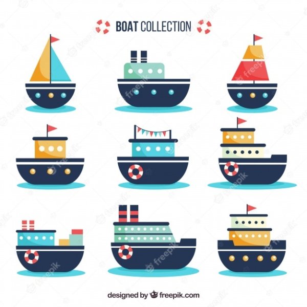 Трафарет "кораблик"