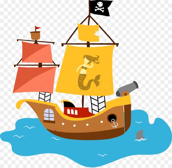 Кораблик на прозрачном фоне