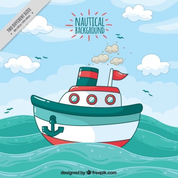 Стилизованный кораблик