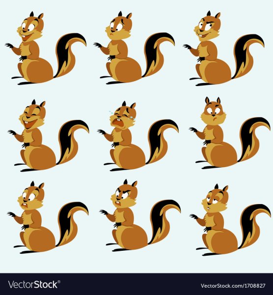 Стилизованная белка