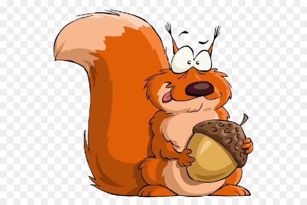 Белочка мультяшный