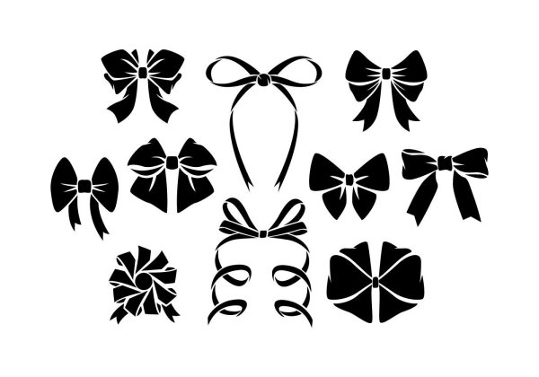 Бант силуэт