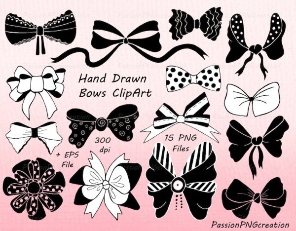 Орнамент бантик