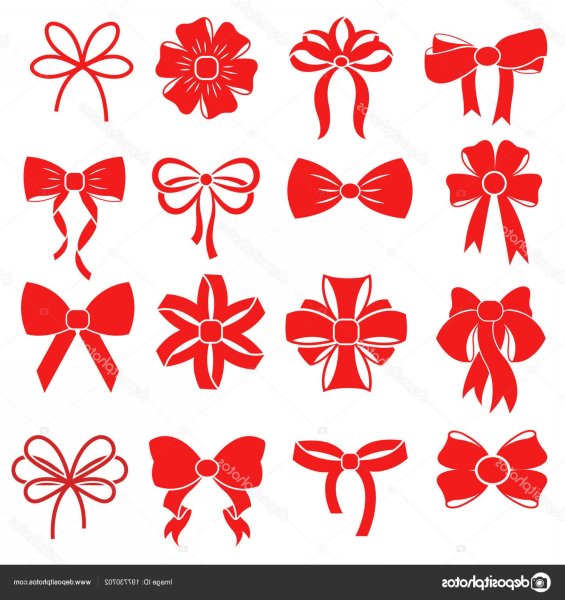 Бант подарочный силуэт