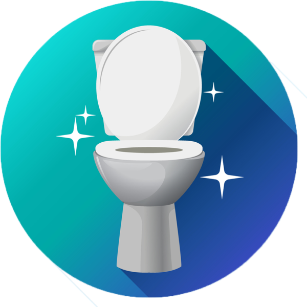 Унитаз на прозрачном фоне