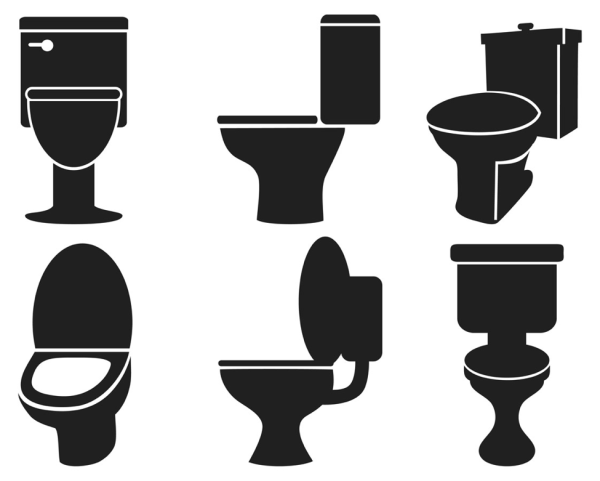 Значок туалета вектор