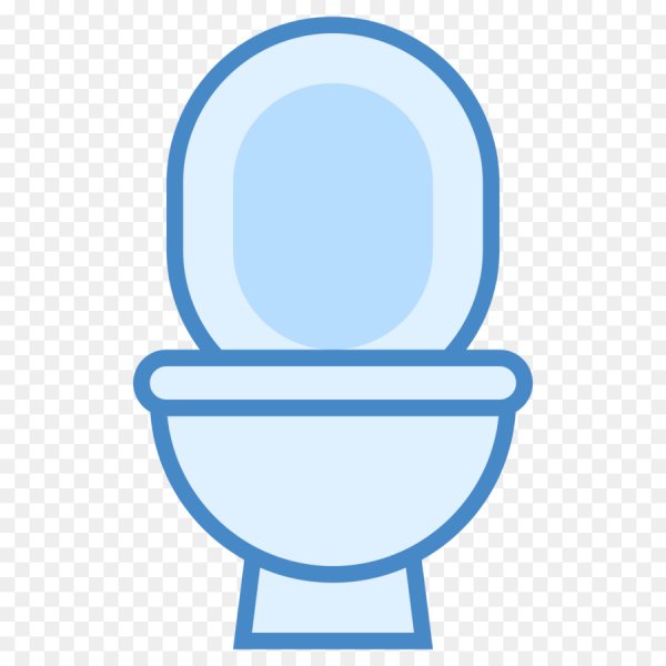 Мультяшный человек на унитазе