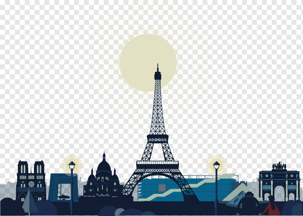 Париж мультяшный