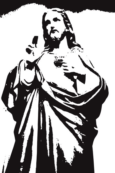 Силуэт Иисуса