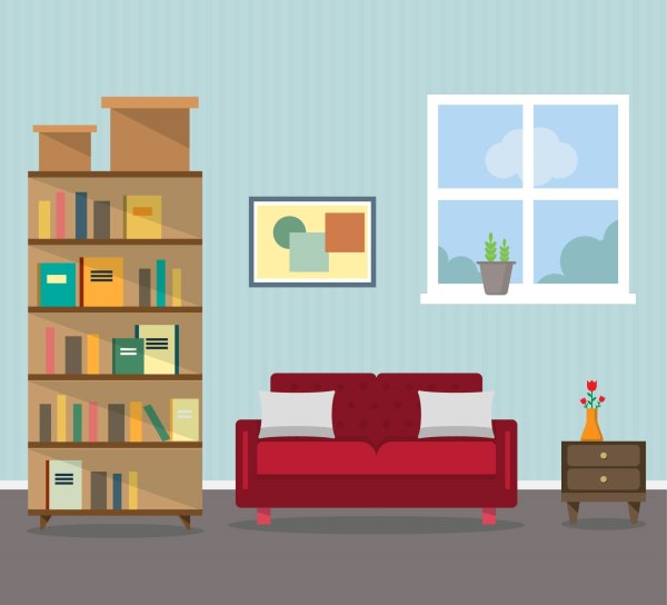 Мебель в мультяшном стиле